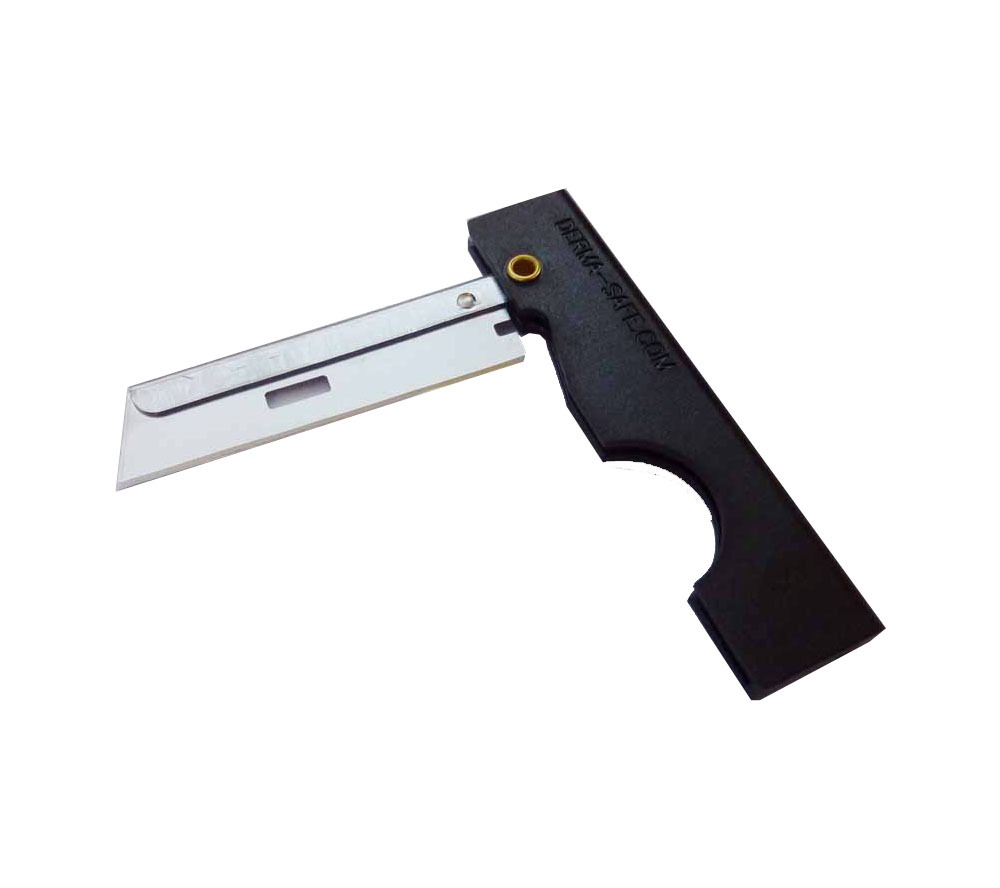 Derma Safe Folding Razor Knife 10 pack Black for SERE Survival Tool Kit Blade