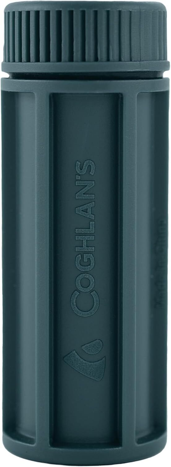 Coghlan’s Recycled Plastic Match Box Waterproof Storage Case w/Flint Striker