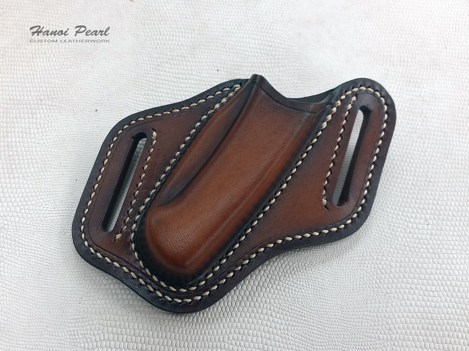 Buck 112 Custom Sheath | Strong-side 45 Degree Canted Leather Sheath