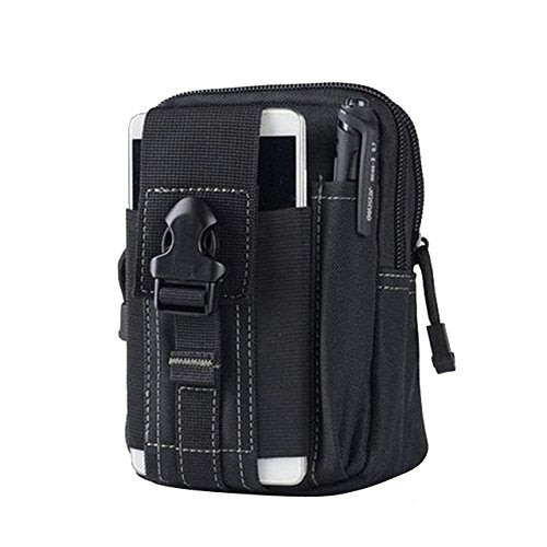 Camping Tactical Pocket, Adjustable for Gym Outdoor (Black)