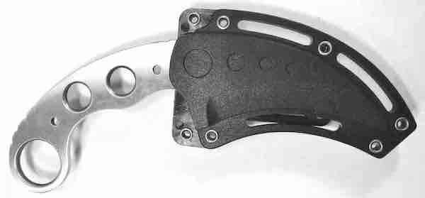 Stainless Steel Karambit Fixed – Kydex Sheath + Bear Claw Karambit Knife