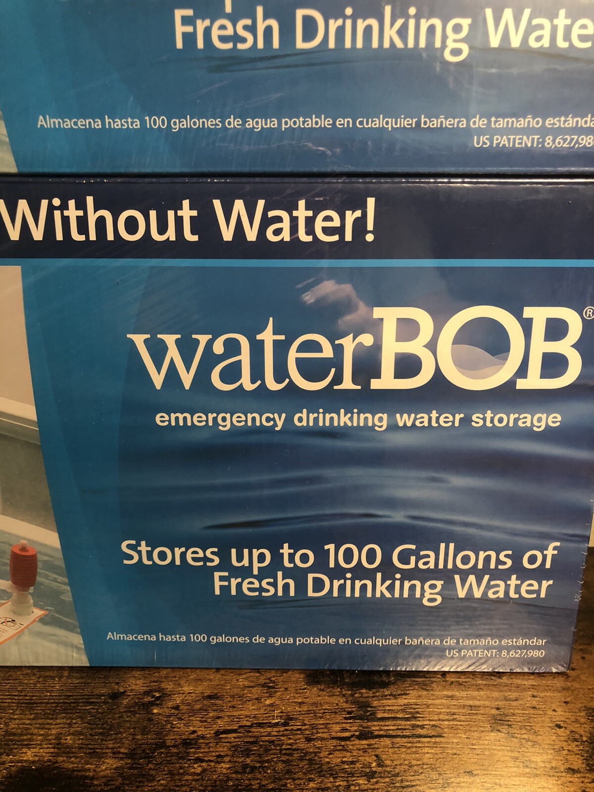 BOB Survival Emergency Drinking Fresh Water Storage 100-Gallons Kit SEALED Lot2