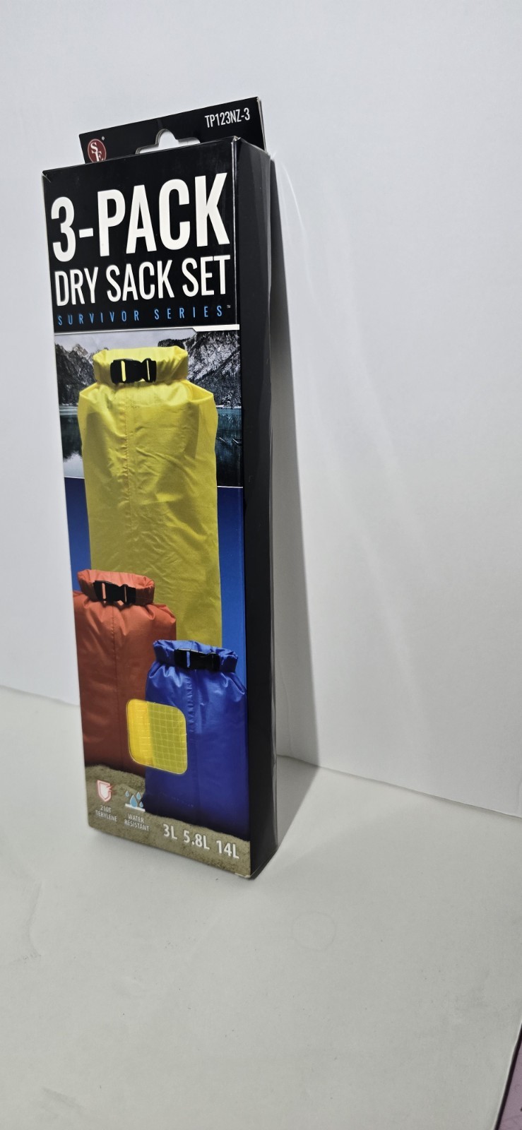 SE 3 PACK DRY SACK – WATER RESISTANT CAMPING / OUTDOOR BAG – 3 SIZES