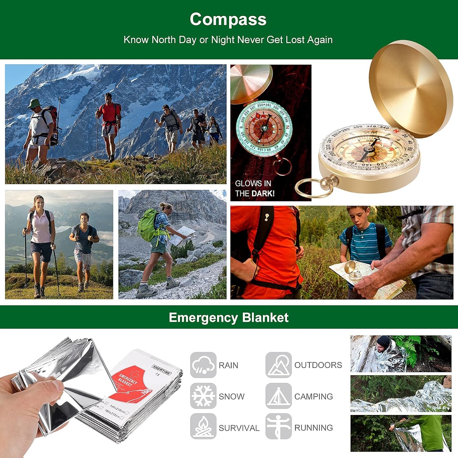 Gifts for Men Dad Husband Teenage Boy, Survival Kit 28 in 1, Survival Gear To…