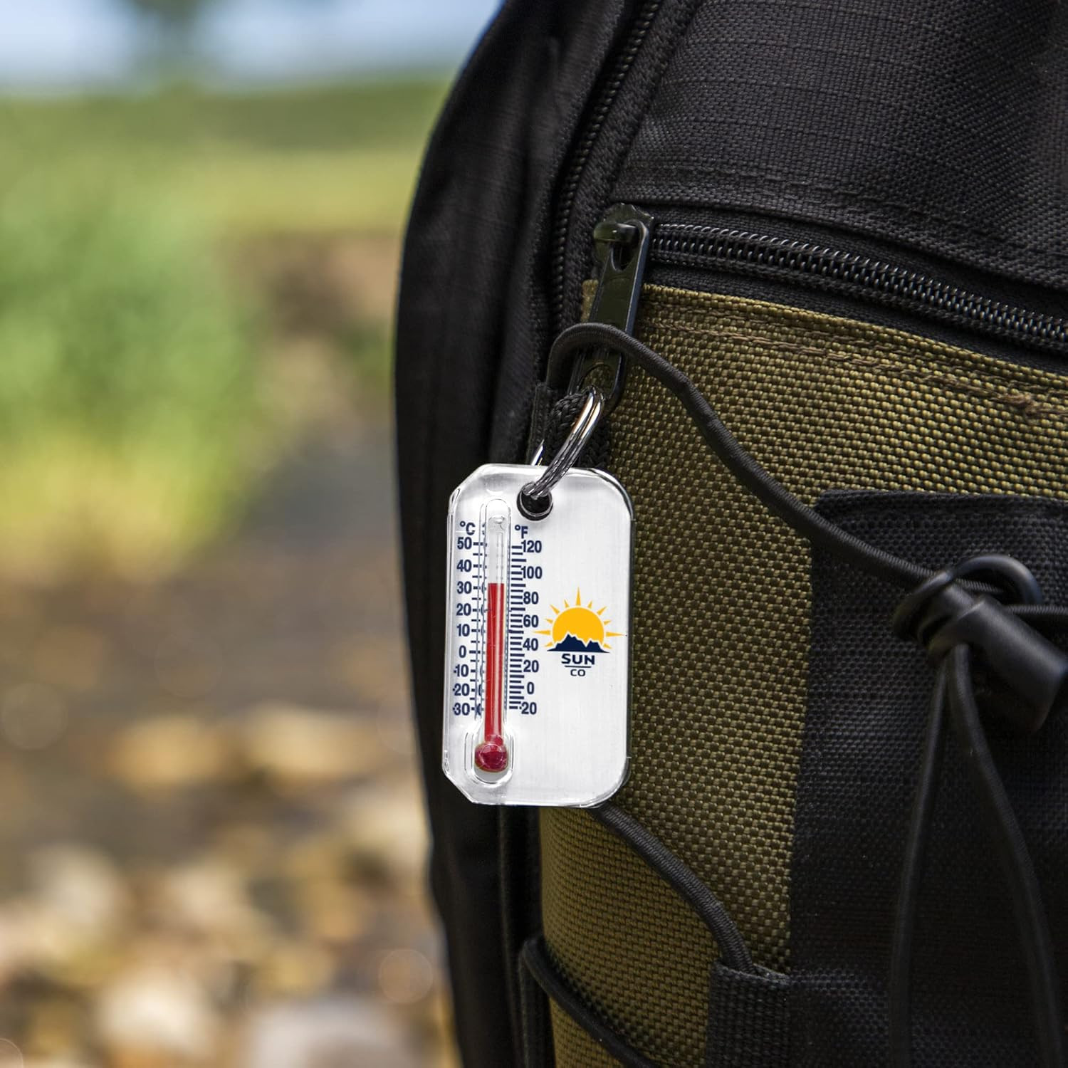 Zip-O-Gage – Zipper Pull Thermometer for Jacket, Parka, or Backpack