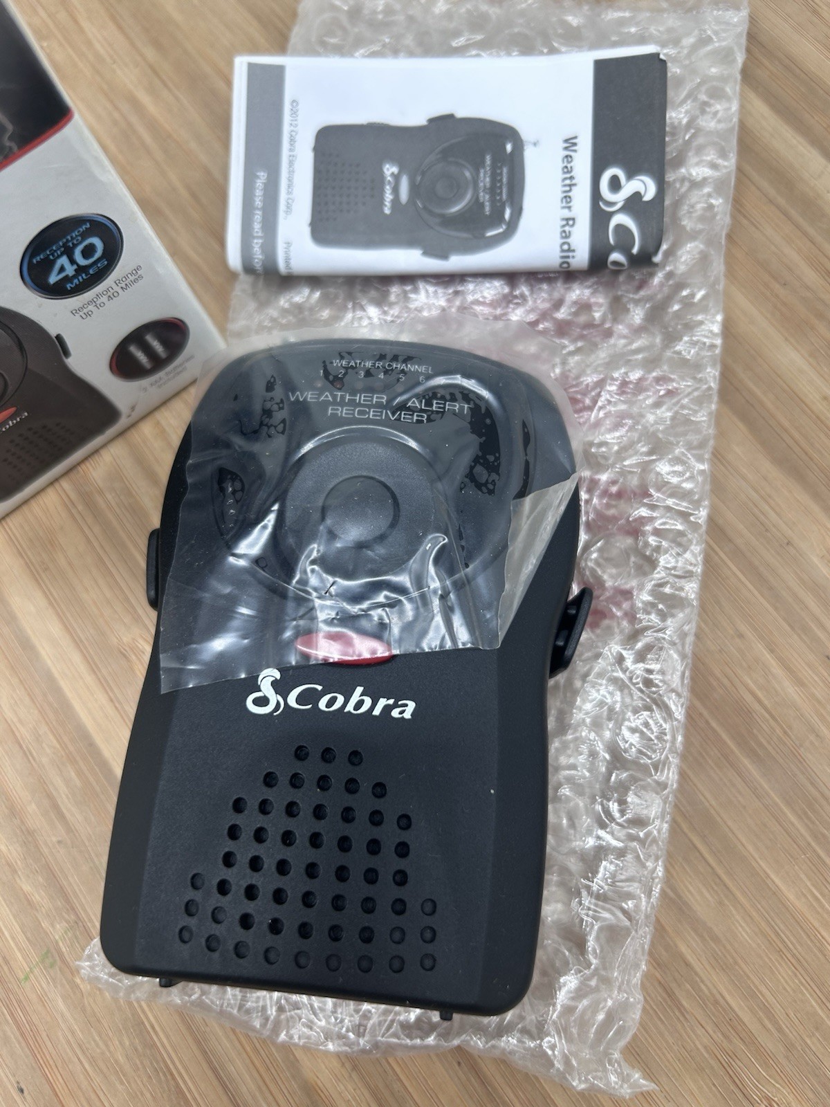 Cobra Weatherband CWR100 Portable Emergency Weather Radio with Box New