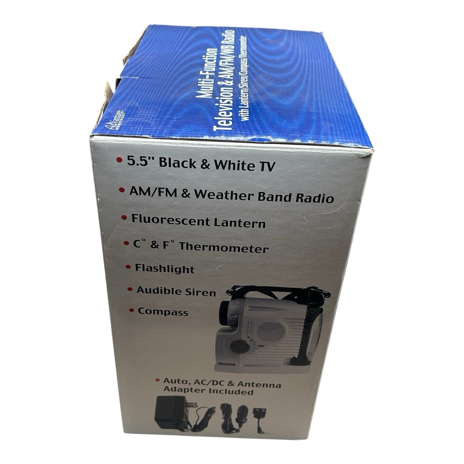 Advantage Industries Multi-Function Television & AM/FM/WB Radio W/ Lantern Siren