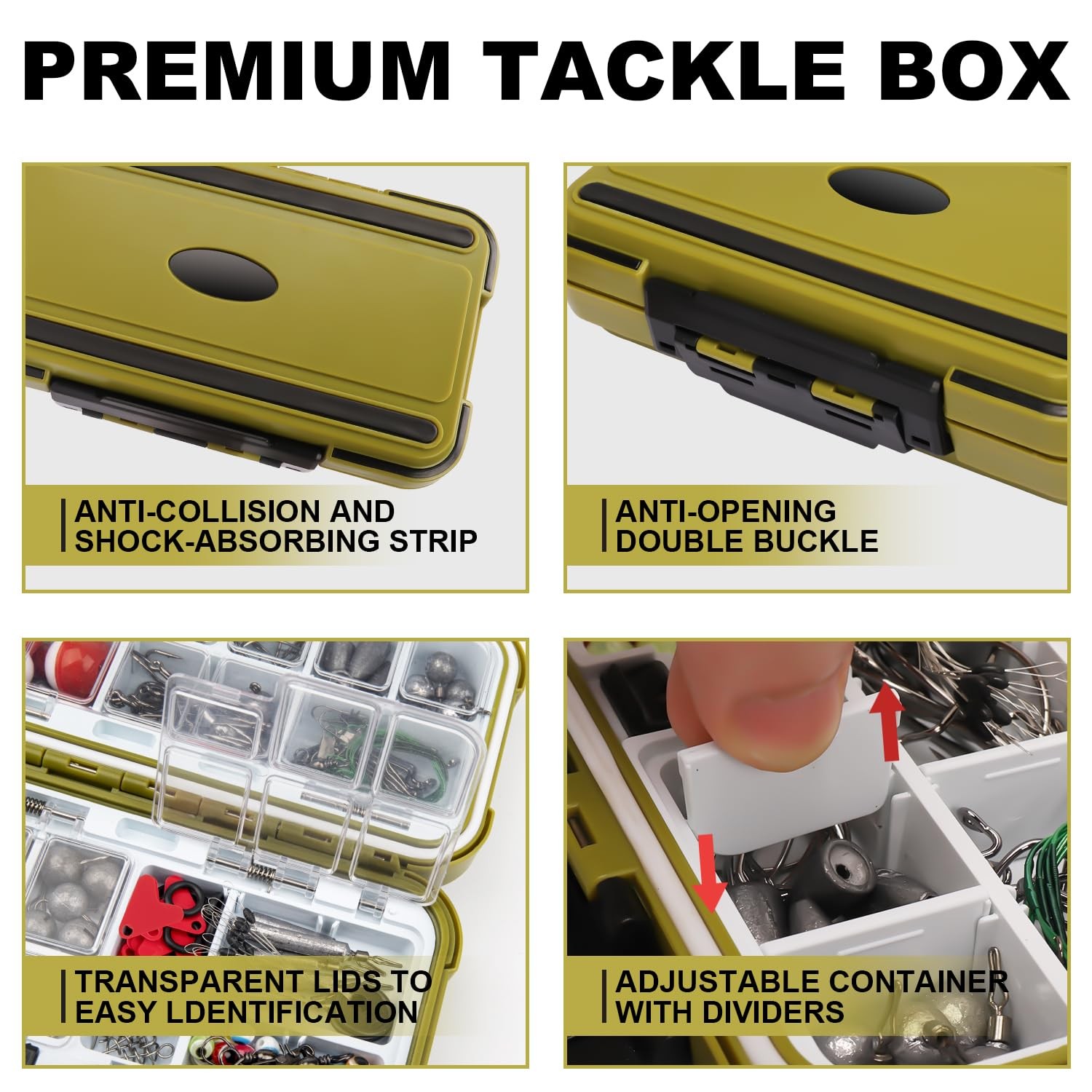 GOTOUR Fishing Lures D-265 pcs Tackle Kit, Pro Kit