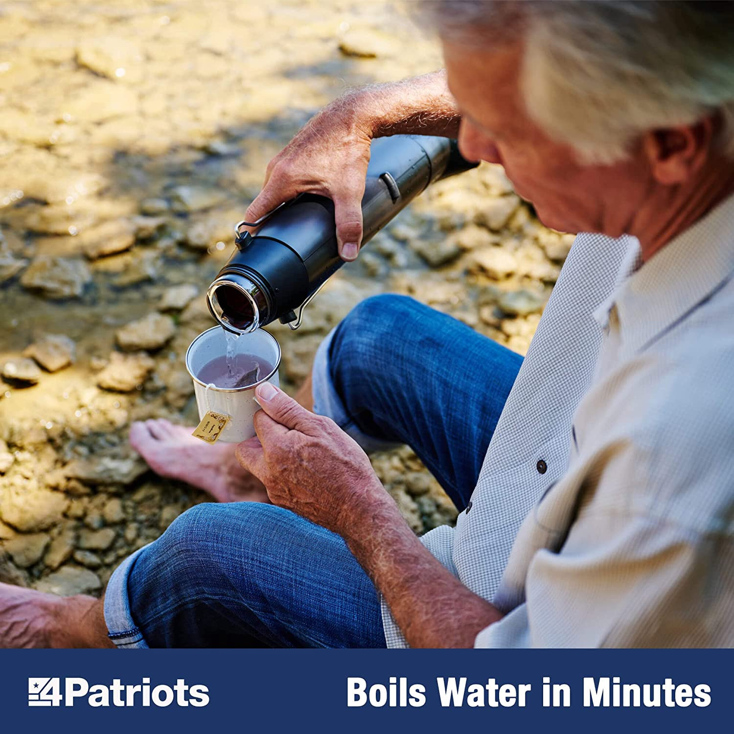 Sun Kettle Personal Water Heater: Portable Thermos Boils Water Using the Sun, Th