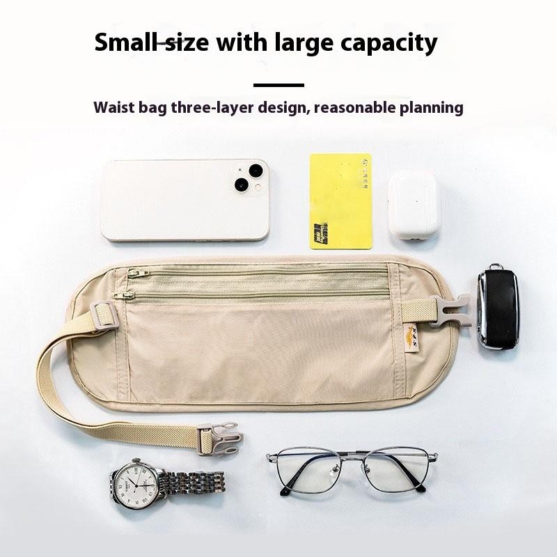 Invisible Travel Waist Packs Pouch For Passport Money Belt Bag Hidden Wallet