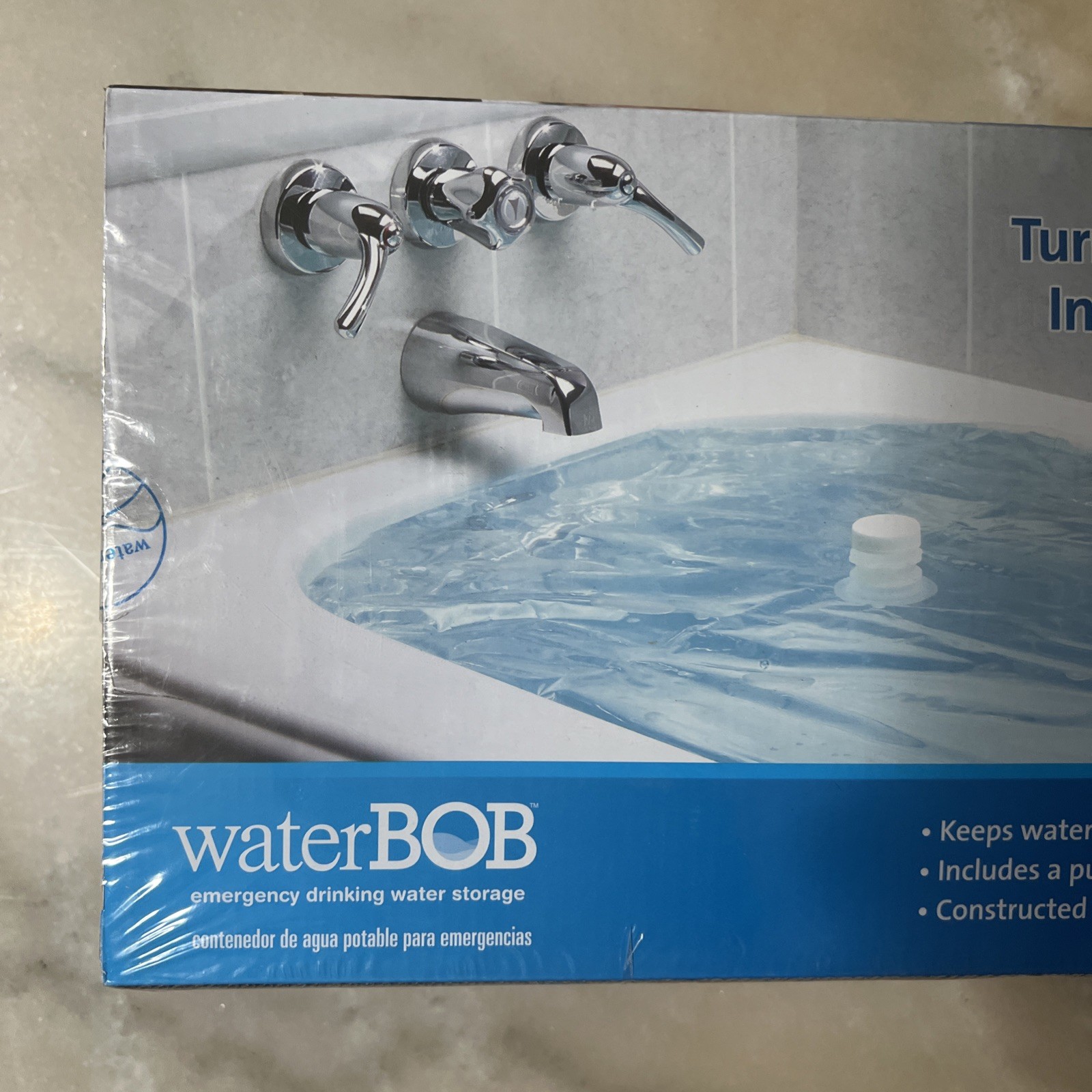 Water BOB Survival Emergency Drinking Fresh Water Storage 100-Gallons Kit Sealed