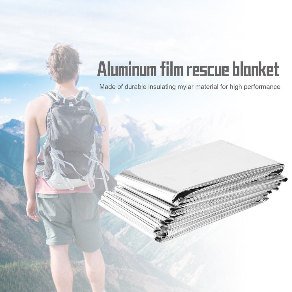 2 x 210cm*130 cm Emergency Survival Rescue Reflective Blanket