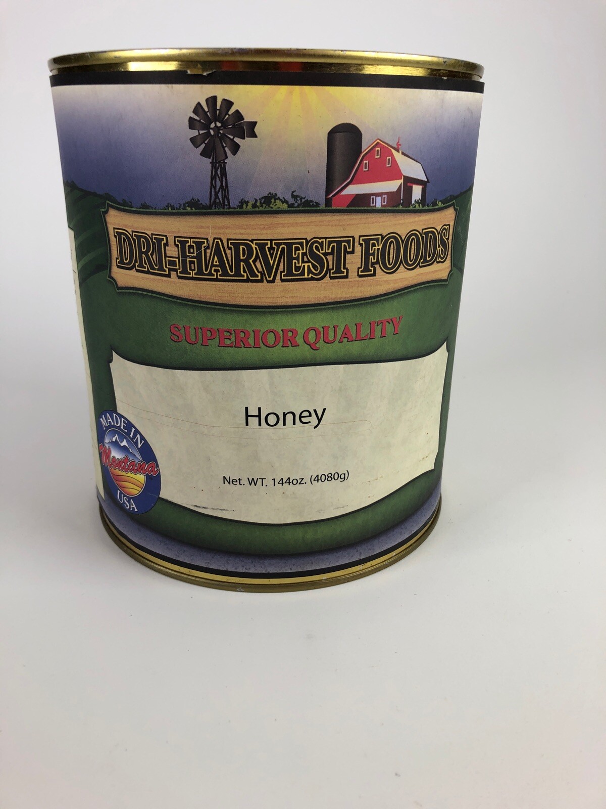 Dri Mountain Harvest Canned Surrival Raw Honey 144oz 9lbs Unfiltered