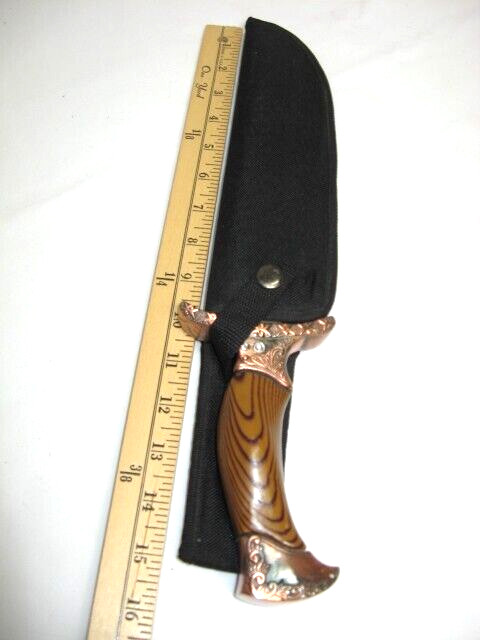 rmk99 Decorative 14.5″ Maxam Bowie Knife Resin Handle Dbl Layer-Sheath st135