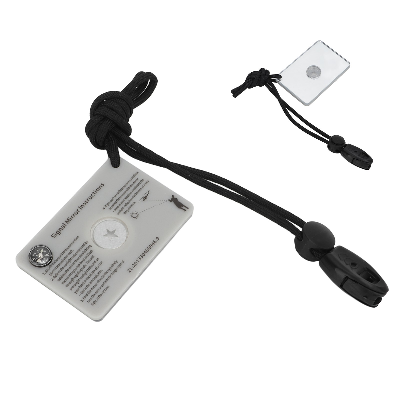 Survival Emergency Signal Mirror With Lanyard Reflector Glass Mirror Forˇ