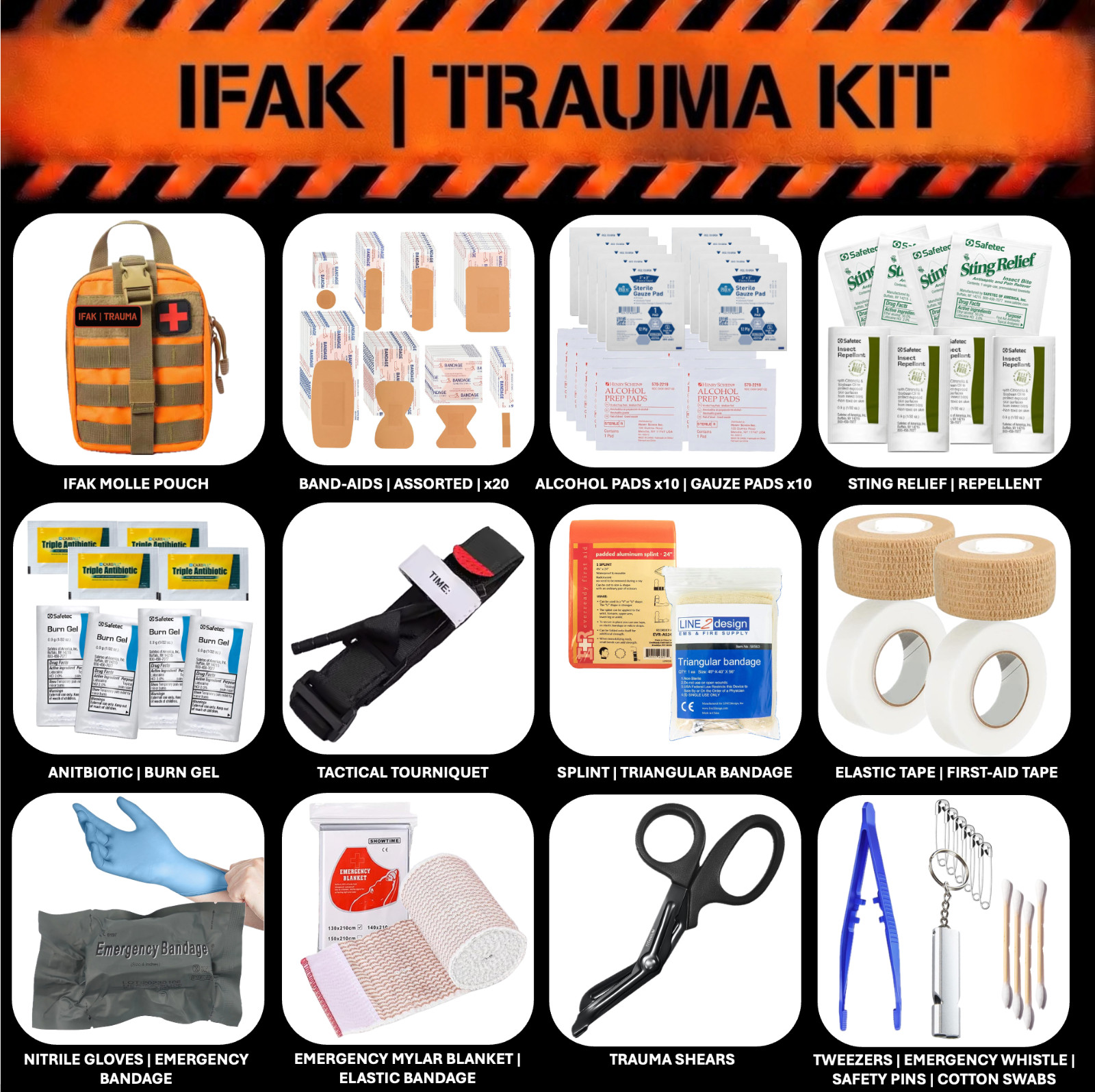 Emergency Survival Kit / Bug Out Bag / Tactical Backpack
