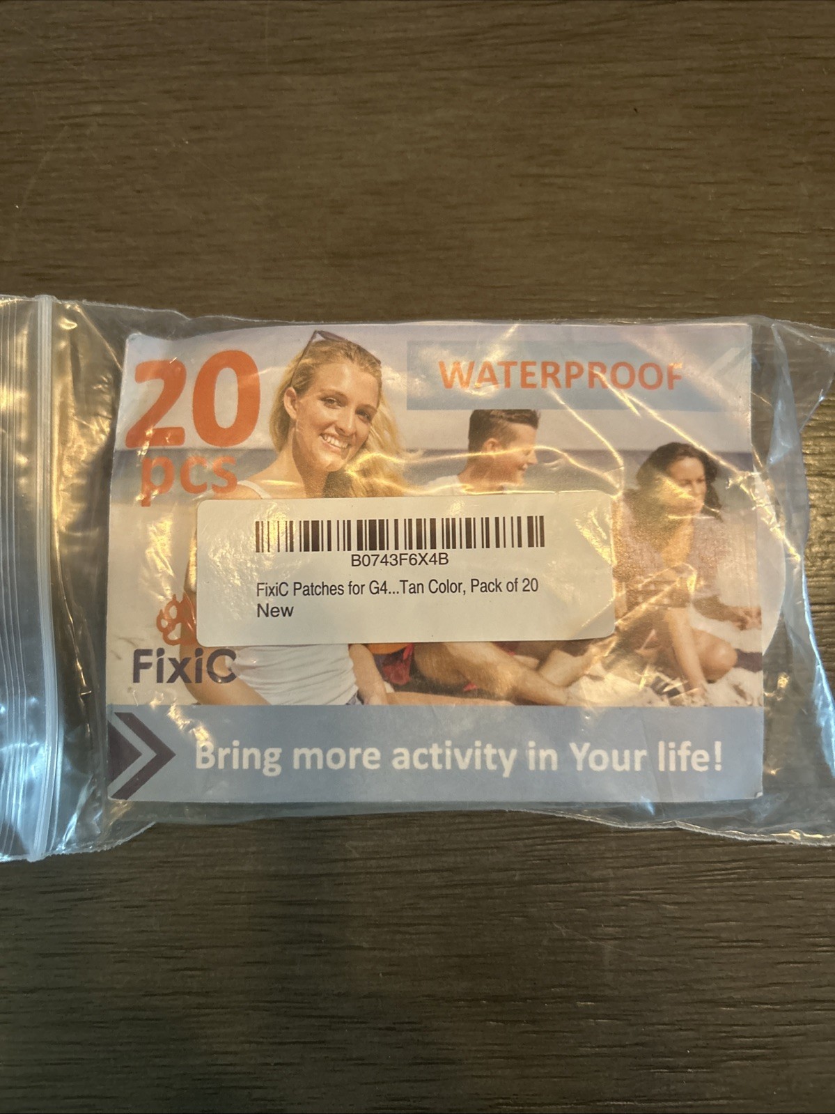 Fixic Patches for G4 G5 Waterproof Adhesive, Oval, Pre Cut Best Fixation Tan 20