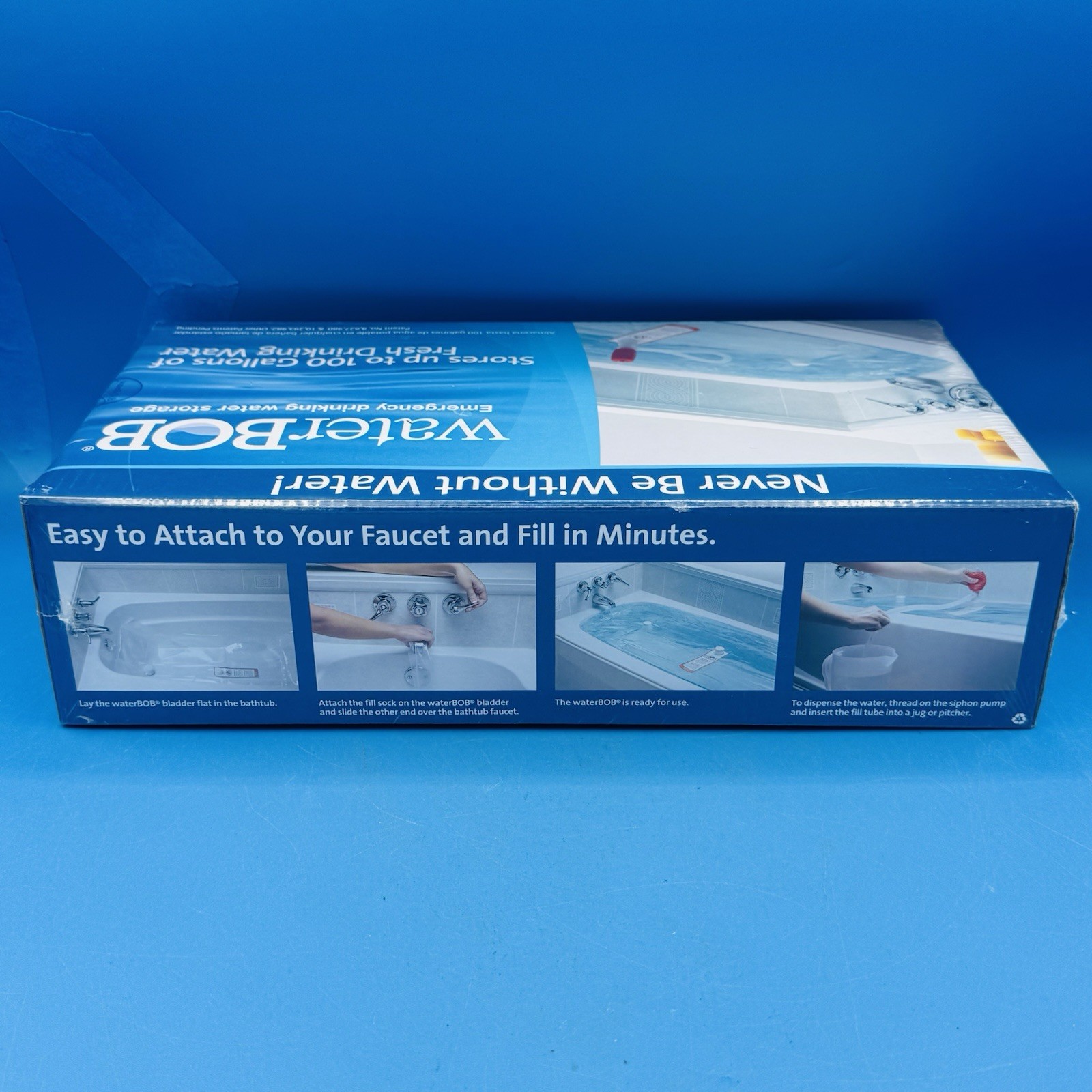 WaterBOB Emergency Drinking Water Storage 100 Gallon BPA-Free Brand New / Sealed