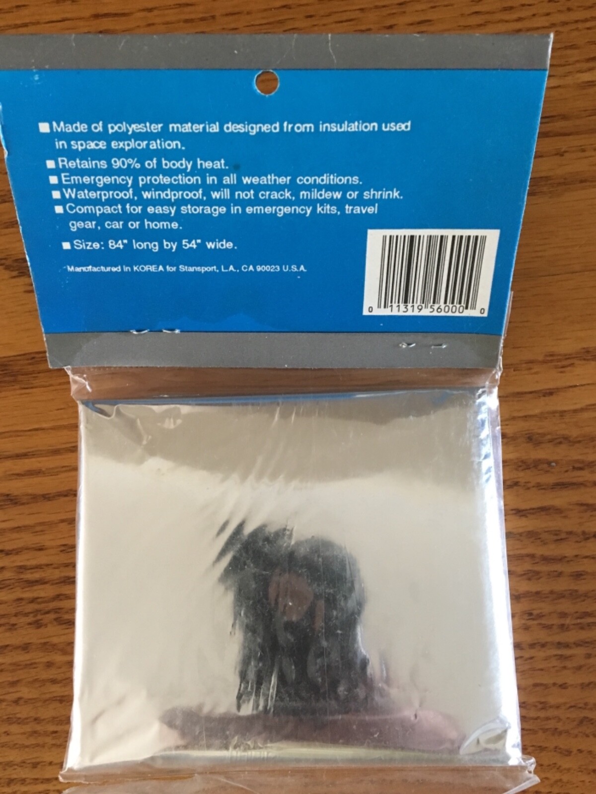Lot of 3 STANSPORT # 645 POLARSHIELD EMERGENCY BLANKET WATER / WIND PROOF USA