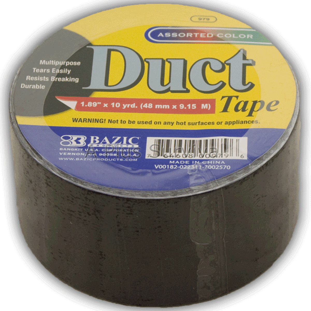 Camping Survival Duct Tape Roll 2″ x 10 Yards Black Hunting Emergency Shelter