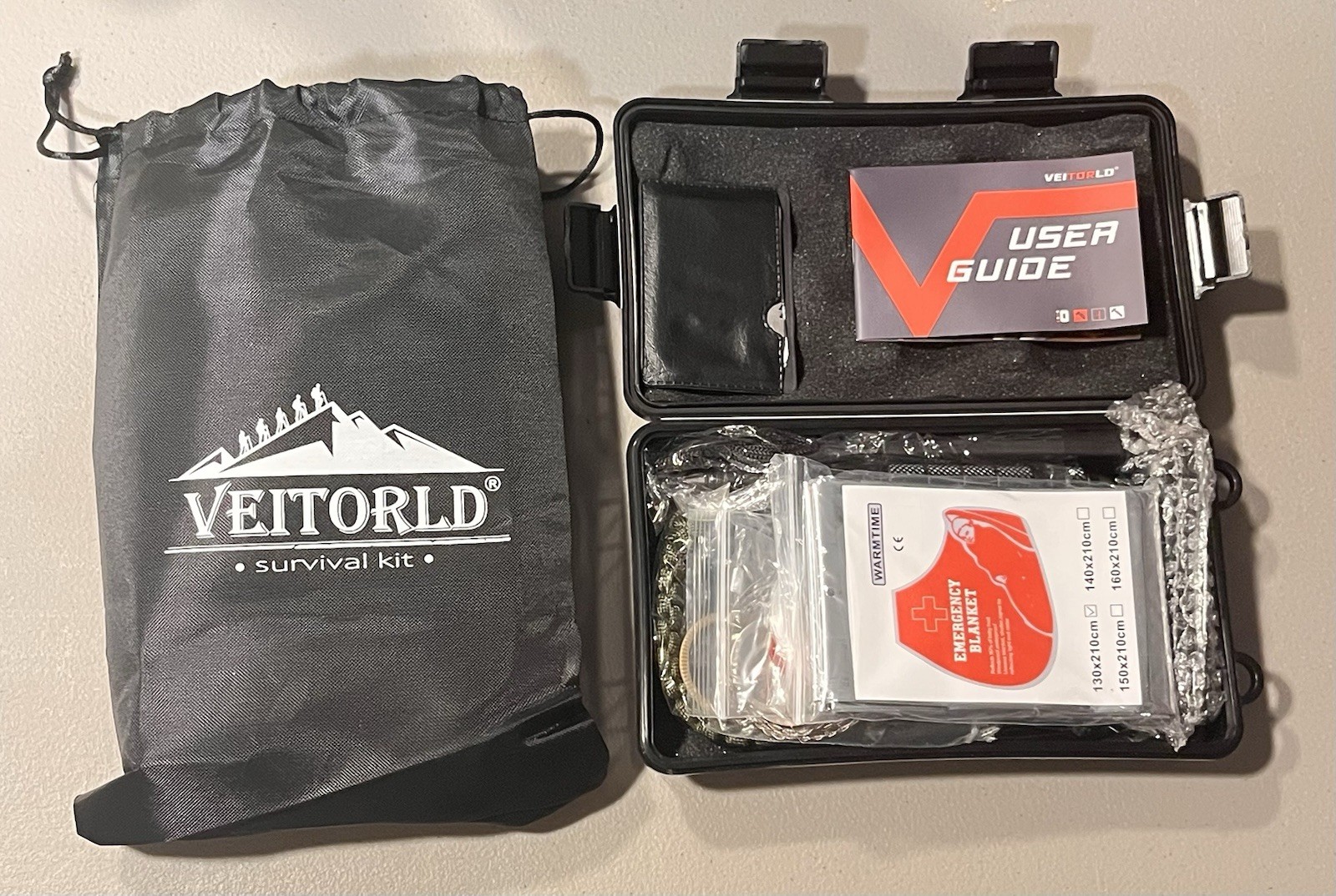 Veitorld 12-in-1 Survival Kit | Gifts for Men, Dad, Husband | NEW – Open Box