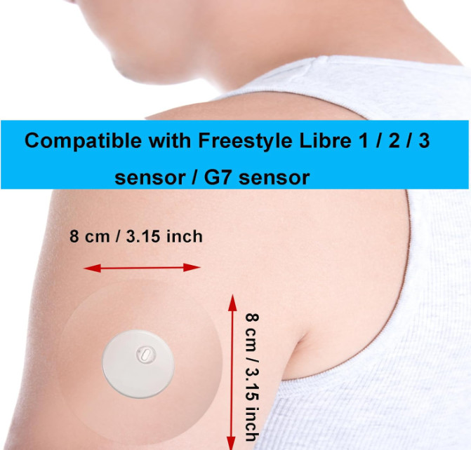 Sensor Covers for Libre 1/2/3, Waterproof-25 Pack Freestyle Libre 1/2/3 Plus Cov