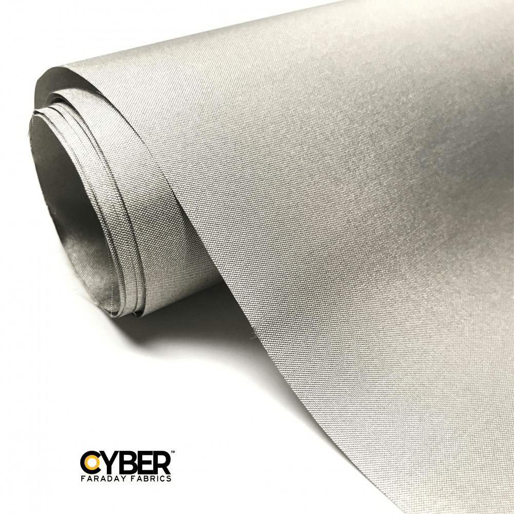 Faraday Cyber NC-I EMF RF Shielding Nickel Copper Fabric Roll 50″ x 1′