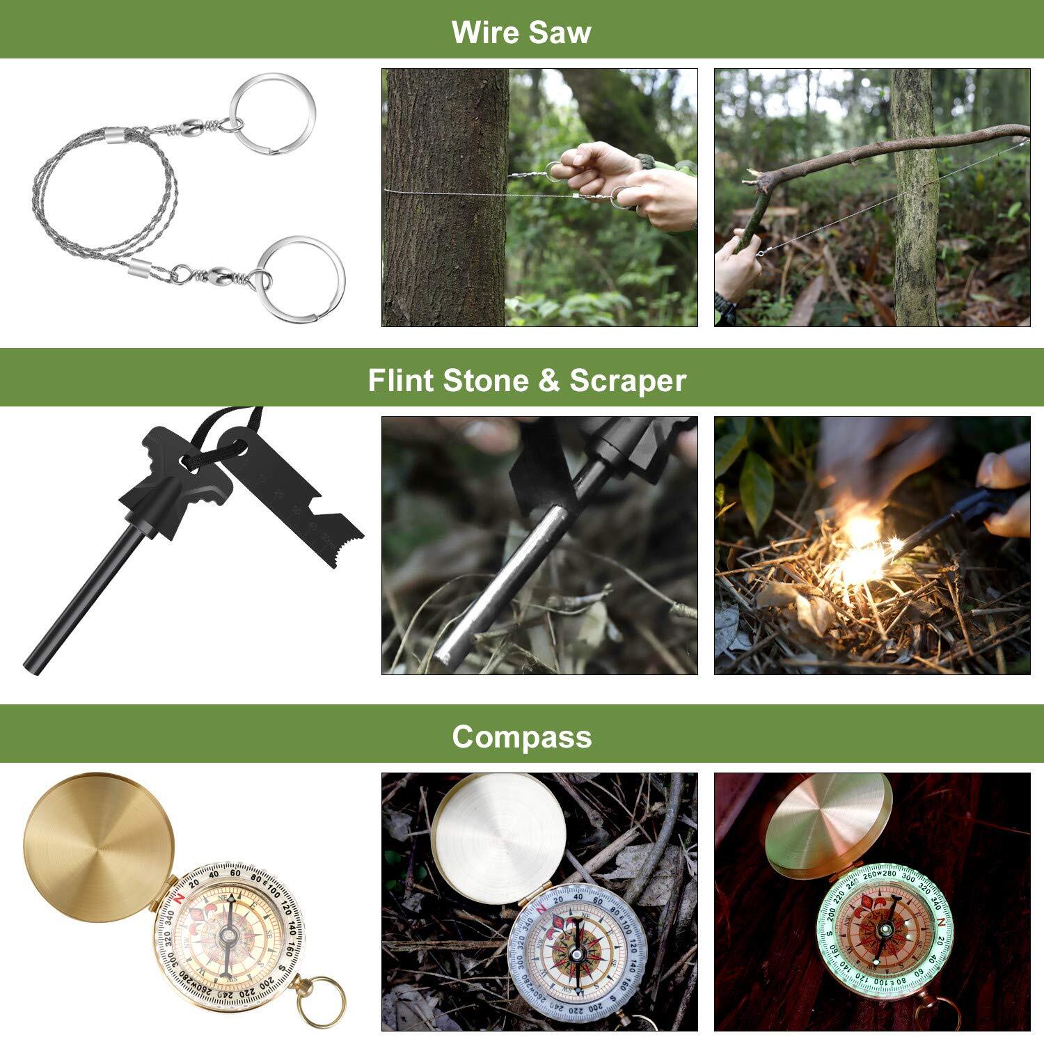 Survival Kits 17 In 1 Emergency Survival Gear And Equipment Cool Gadgets For Men