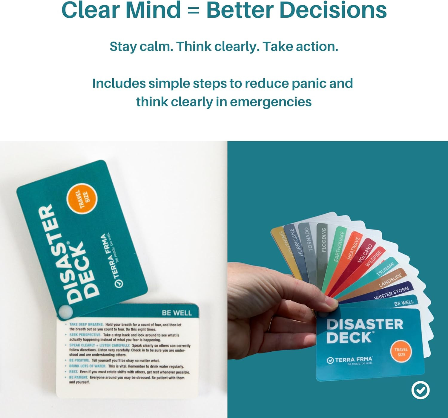 Disaster Deck – Kit Ready Emergency Survival Cards, Guide, Emergency Preparednes