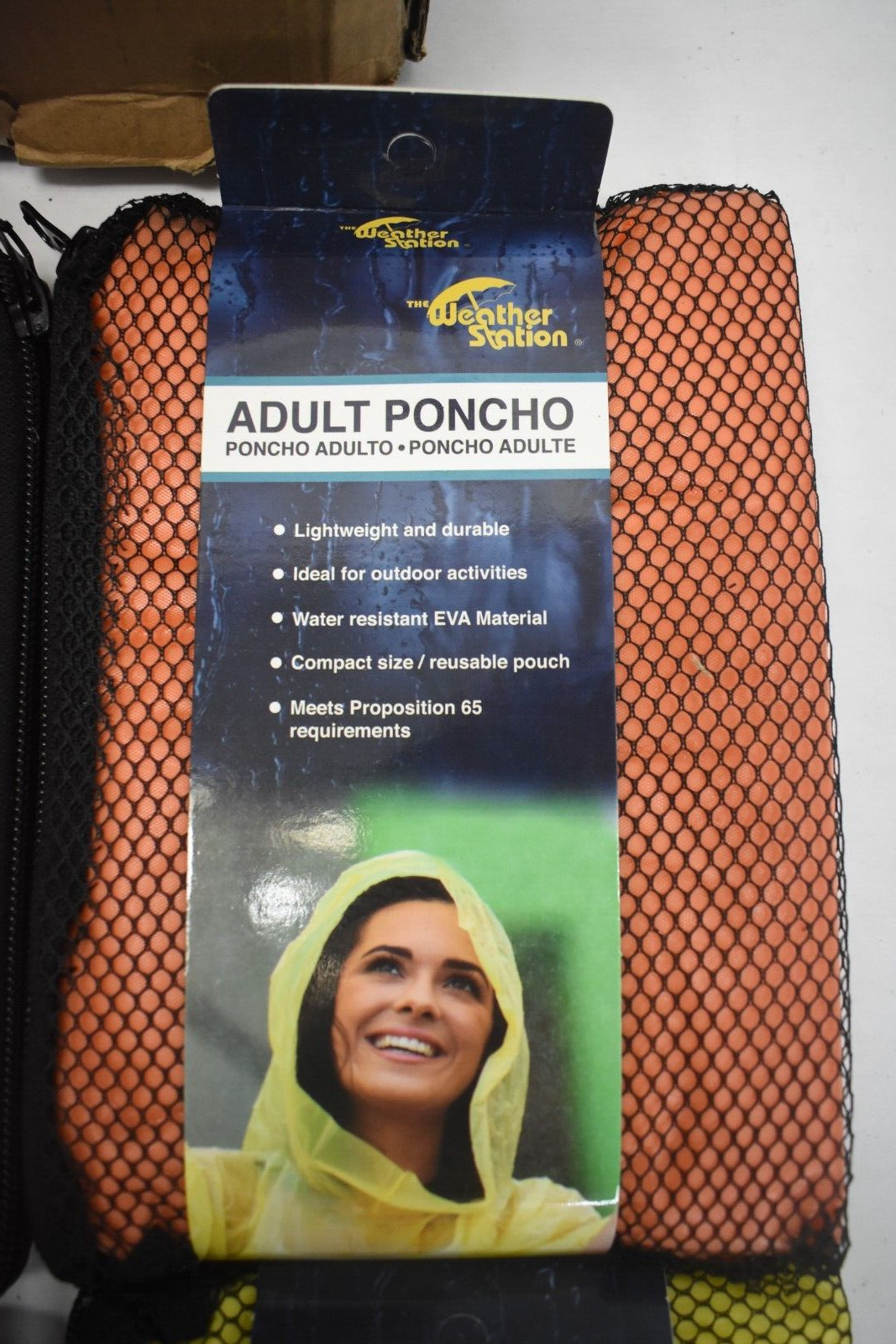 Lot of 6 The Weather Zone 3100 Rain Ponchos Assorted Colors One Size Fits All
