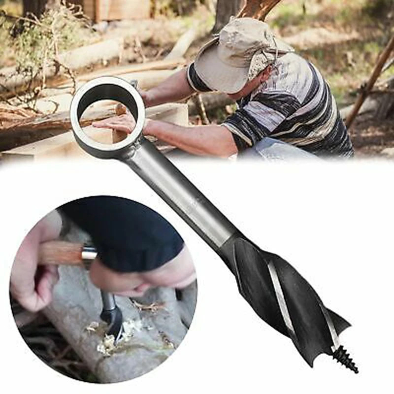 Bushcraft Auger Wrench Outdoor Survival Hand Drill Survival Gear Tool Outdoor Sp