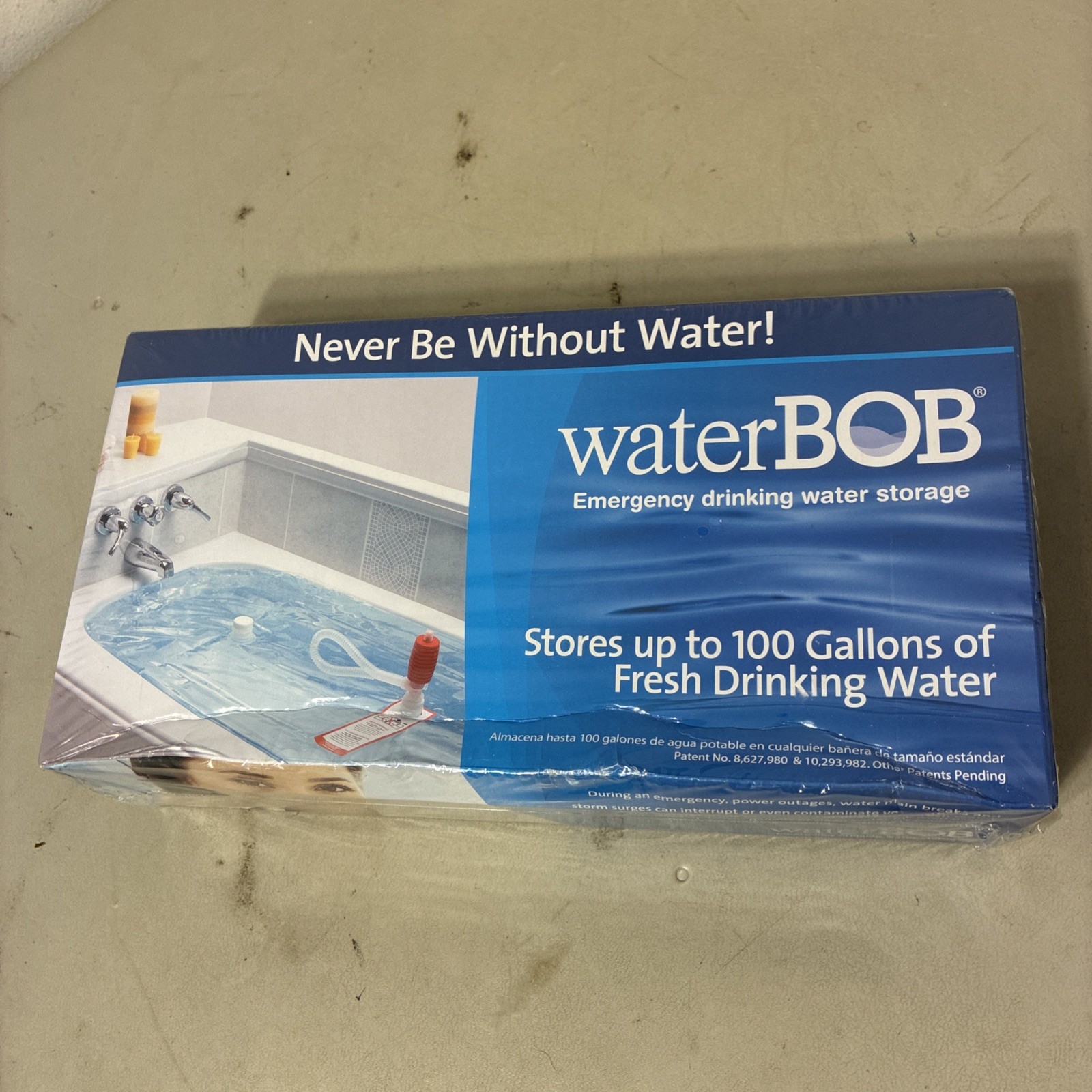 WaterBOB Bathtub Emergency Water Storage Container, Drinking Water Storage, 100g