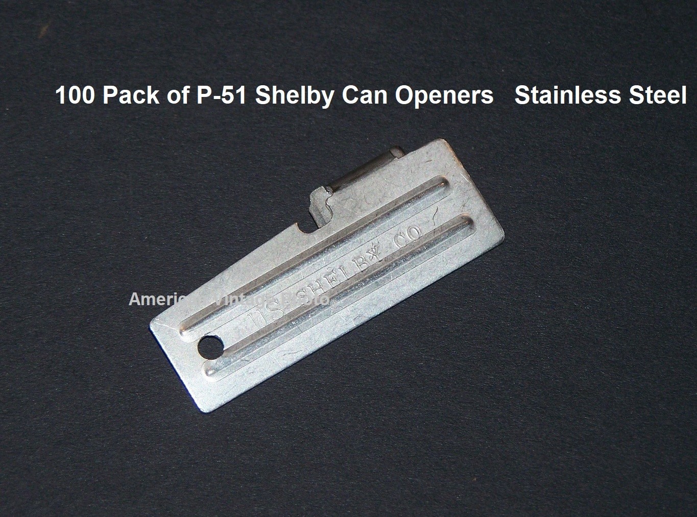 10 P-51 Can Opener + Medic Pouch USA Shelby Stainless f/ Hiking Mess Kit Camping