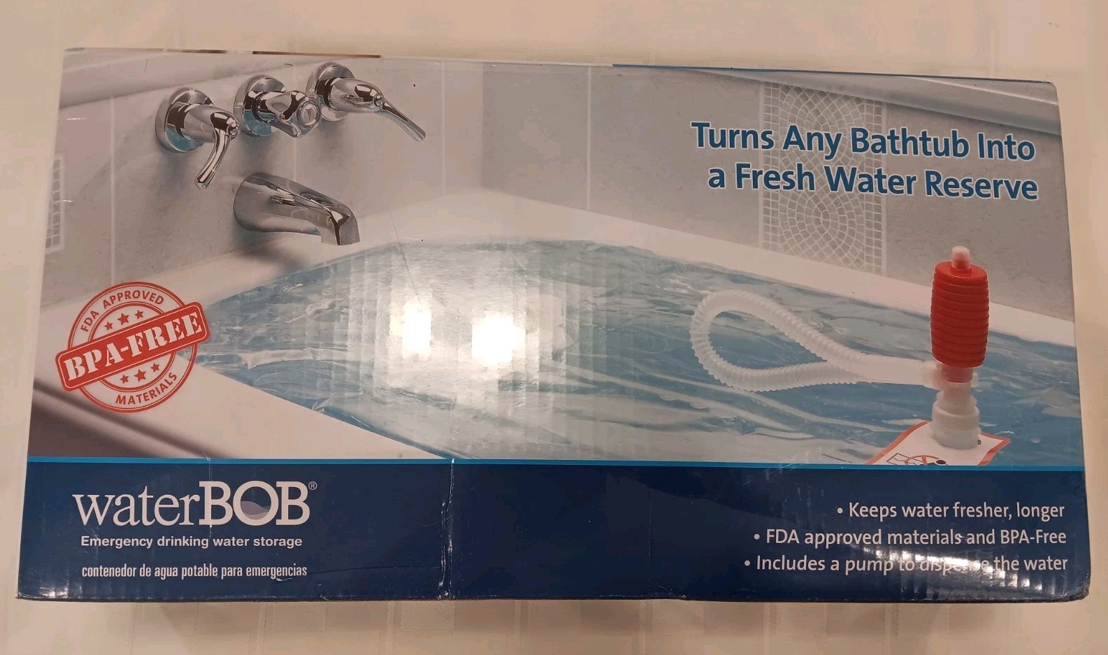 Water BOB Survival Emergency Drinking Fresh Water Storage 100 Gallons Kit-Sealed