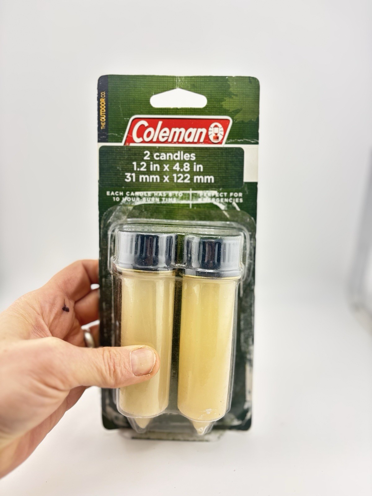 NEW Coleman Emergency Survival Candles, 2-Pack Camping, Etc 8-10 Hr Burn Time