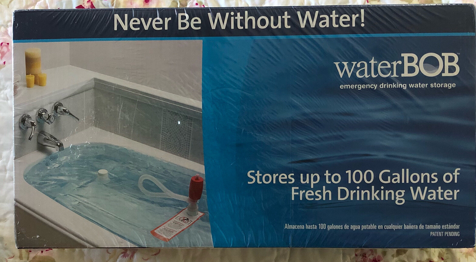NEW WaterBOB Emergency Survival Bathtub 100 Gal BPA Free Drinking Water Filter
