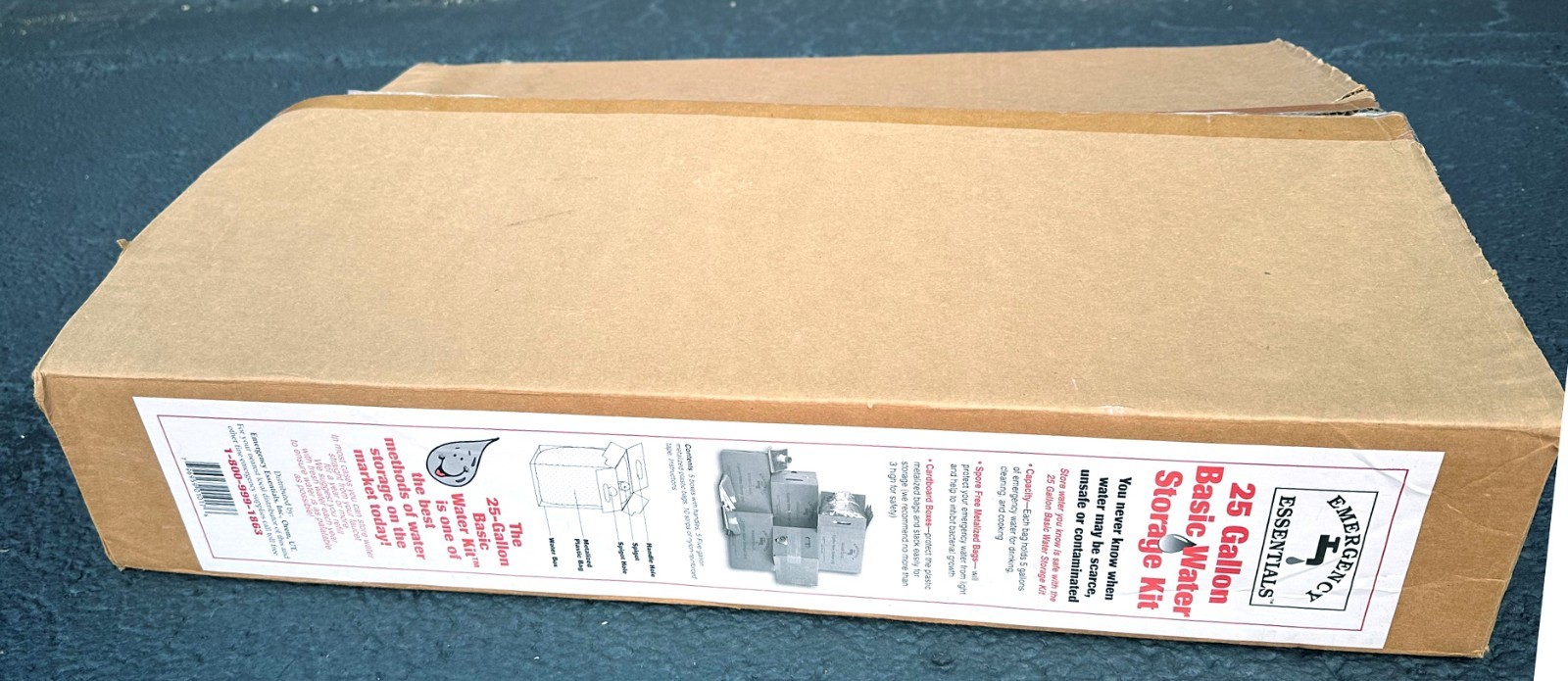 5 PACK EMERGENCY ESSENTIALS (5 X 5 GALLON) DELUXE PORTABLE WATER SANITATION KIT
