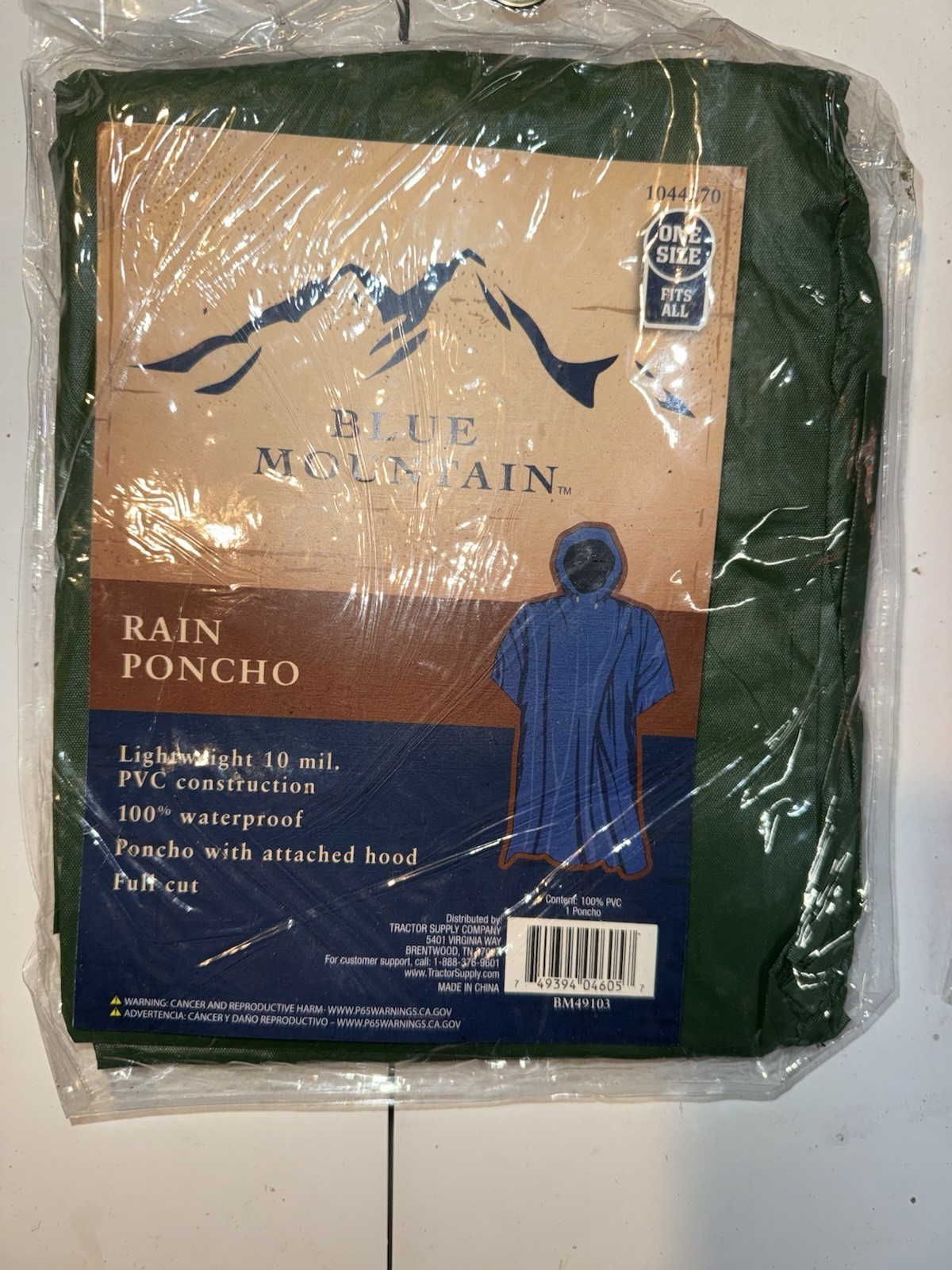 Lot of 6 Emergency & Rain Ponchos – Mixed Brands – One Size Fits All