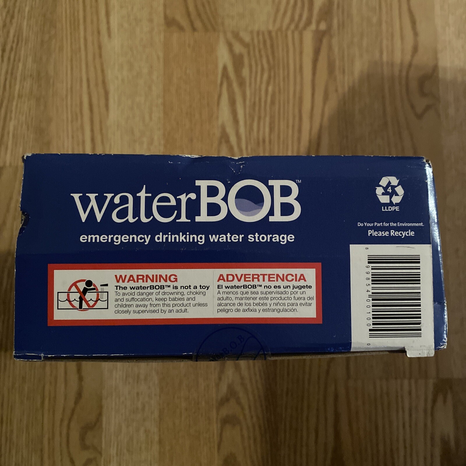 Water BOB Survival Emergency Drinking Fresh Water Storage 100-Gallons Kit Open