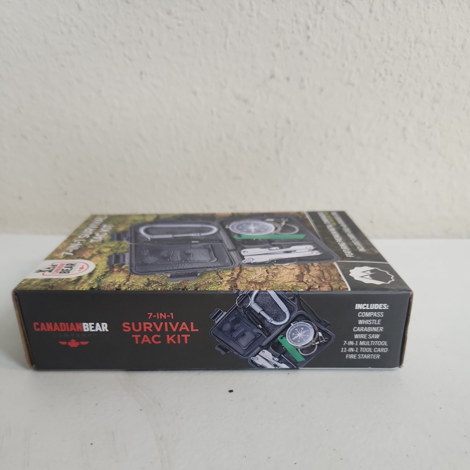 NEW Canadian Bear 7-in-1 Survival Tac Kit for Camping Backpacking Hiking Car