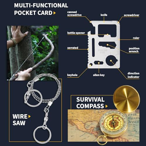 14-in-1 Men’s Survival Kit – Ultimate Outdoor Essentials for Camping & Adventure