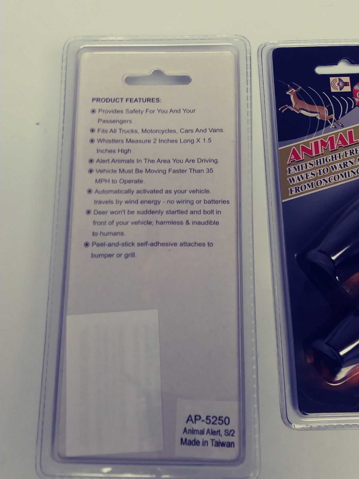 Lot of 2 Deer Whistles Wildlife Warning Devices Animal Alert Car Accessories New