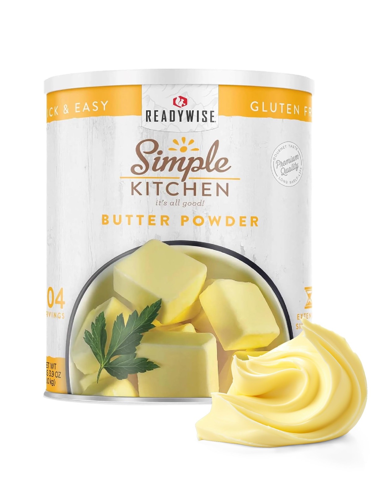 Simple Kitchen Freeze Dried Butter Powder – 204 Servings for 204 Serving Can
