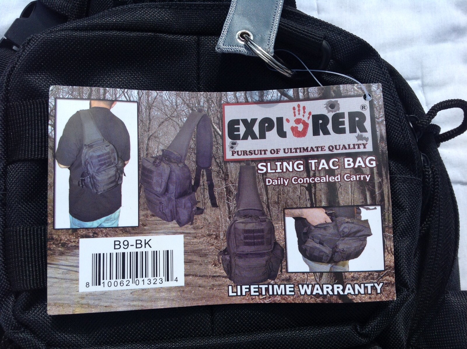 Explorer Sling Tac Bag, With Daily Conceal Carry Holster