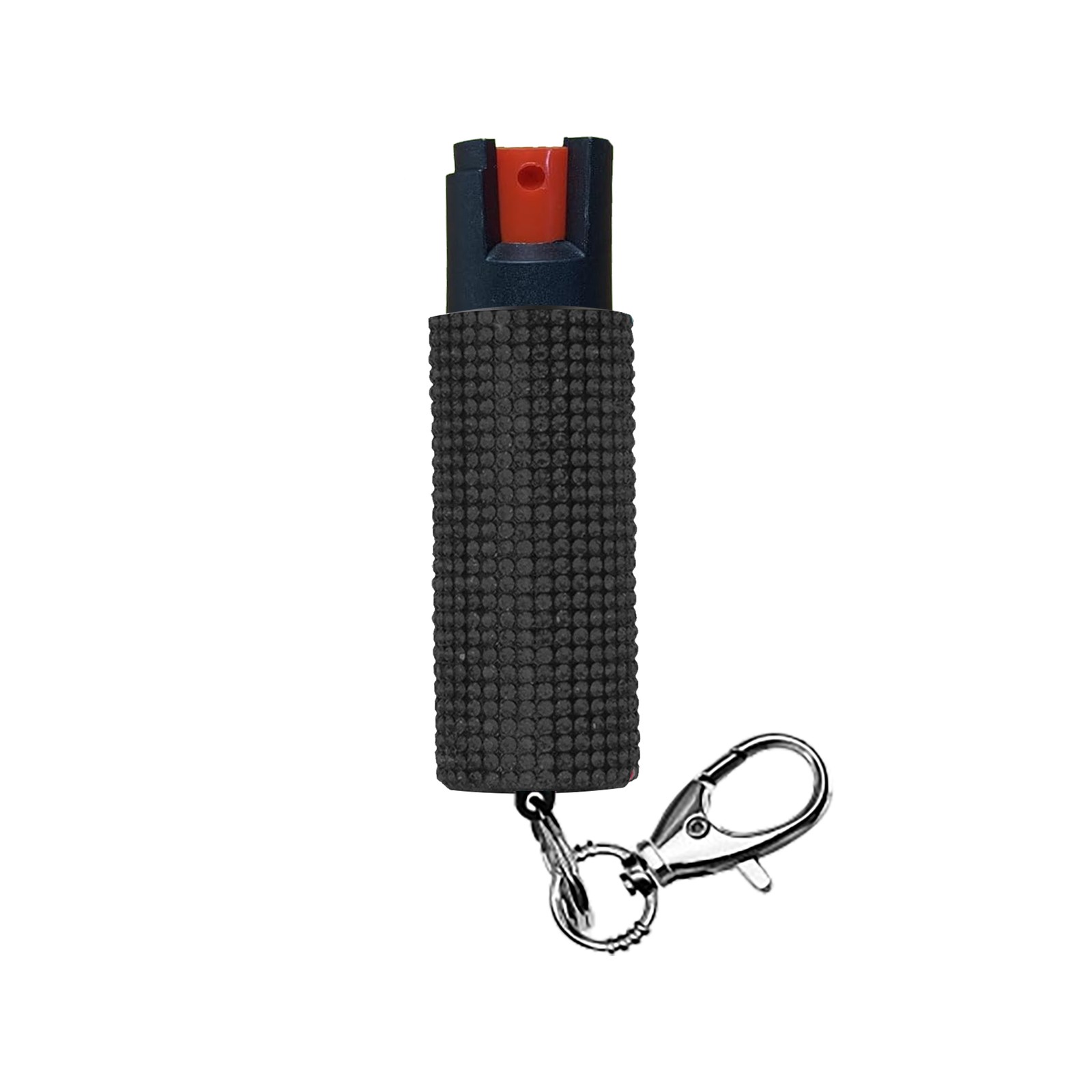 Advanced Pepper Spray Keychain – Rhinestone Design,Black Purple Red