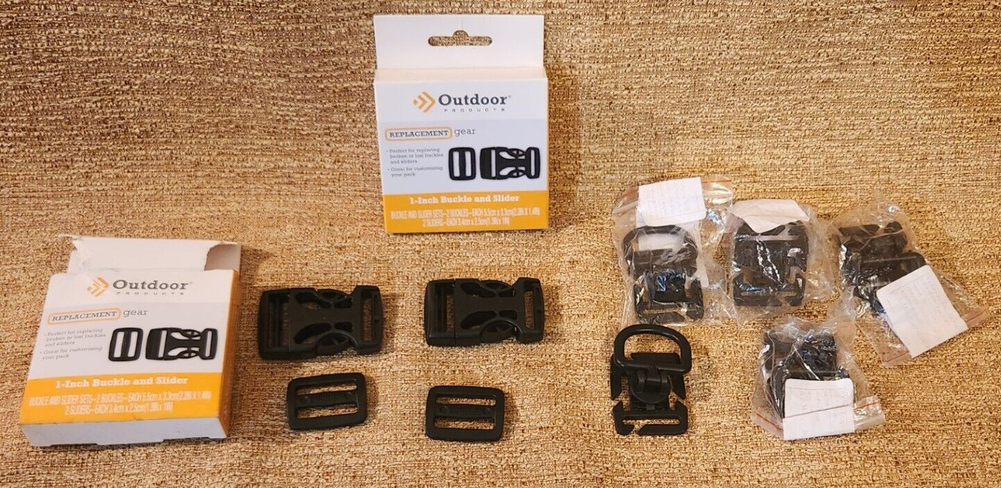 Outdoor Products Buckle & Slider 1″ 2 CAR100WM-000 lot