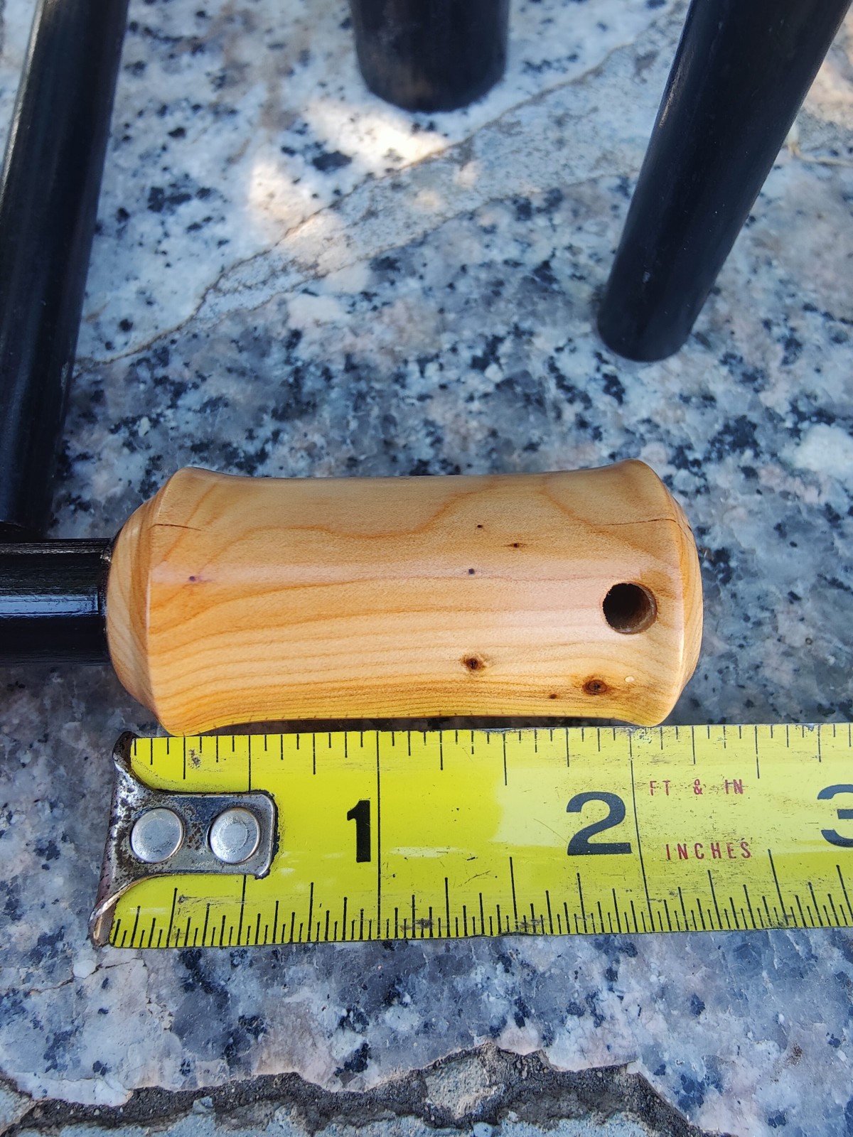 bushcraft 5″ x 1/2 ” ferrocerium rod yew wood handle | Ferro rod | mischmetal