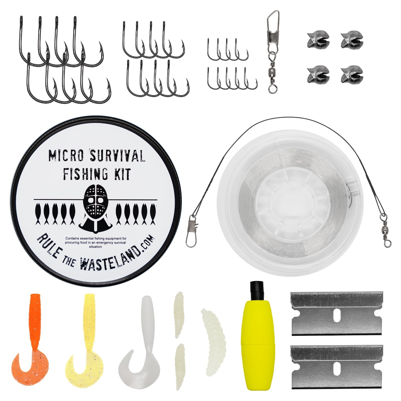 Rule The Wasteland MICRO Survival Fishing kit – FREE SHIPPING