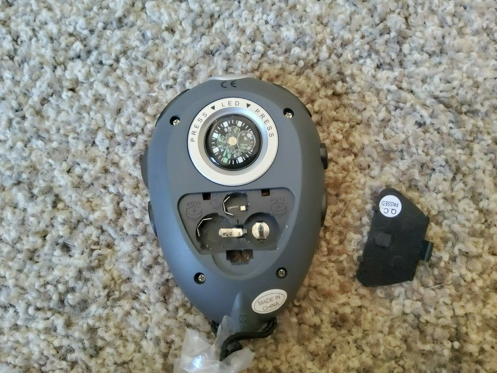 Eddie Bauer Compass FM Radio, LED Light Clock Stopwatch, EBTEK Portable, Hiking