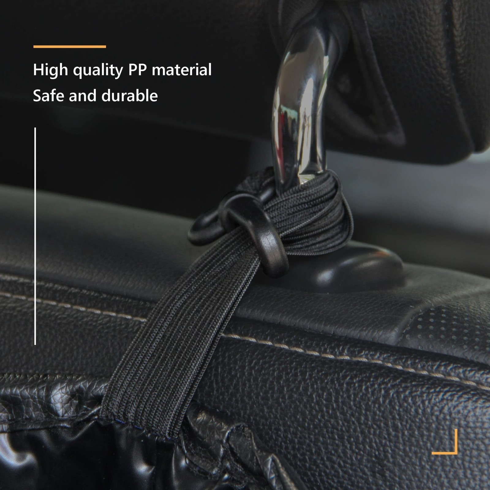 Car Trash Can Foldable PU Leather Car Garbage Can Waterproof Portable Multifu…
